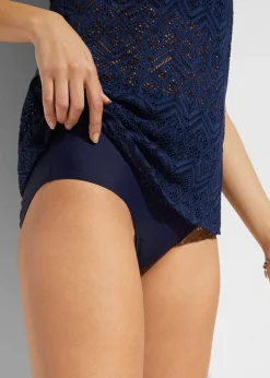 bonprix bonprix Tankini (2 piezas) de encaje Azul marino Hot