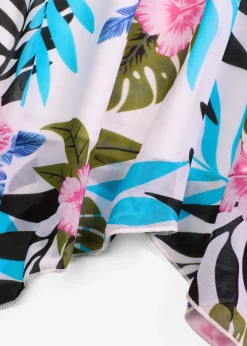 bonprix bonprix Tankini (2 piezas) de malla estampado Blanco de flores Outlet
