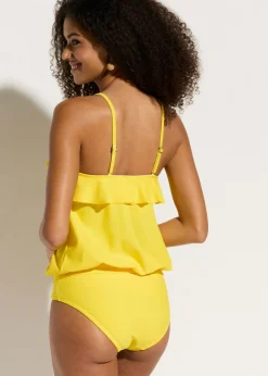 bonprix bonprix Tankini bandeau (2 piezas) con tirantes multiposición limón Online