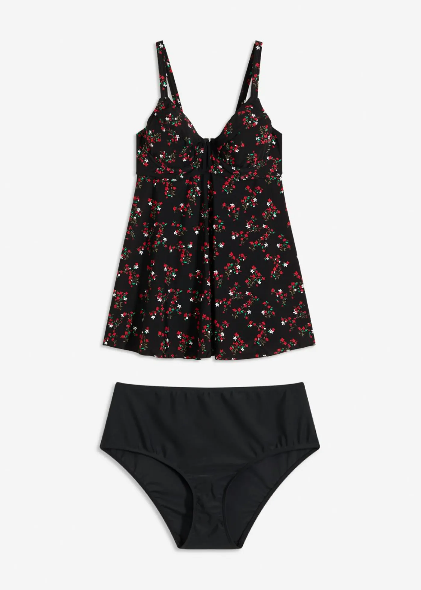bonprix bonprix Tankini largo (2 piezas) Negro Discount
