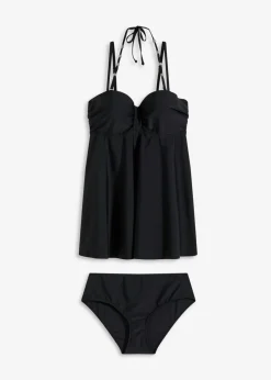 bonprix bonprix Tankini largo (2 piezas) Negro
