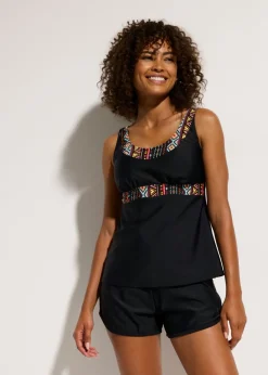 bonprix bonprix Tankini largo con pantalón de baño (2 piezas) Negro estampado Best