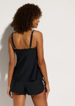 bonprix bonprix Tankini largo con pantalón de baño (2 piezas) Negro estampado Best