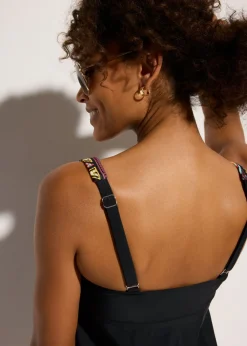 bonprix bonprix Tankini largo con pantalón de baño (2 piezas) Negro estampado Best