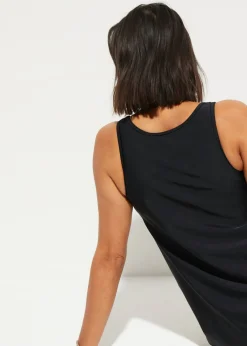 bonprix bonprix Tankini largo de secado rápido con encaje (2 piezas) Negro Best