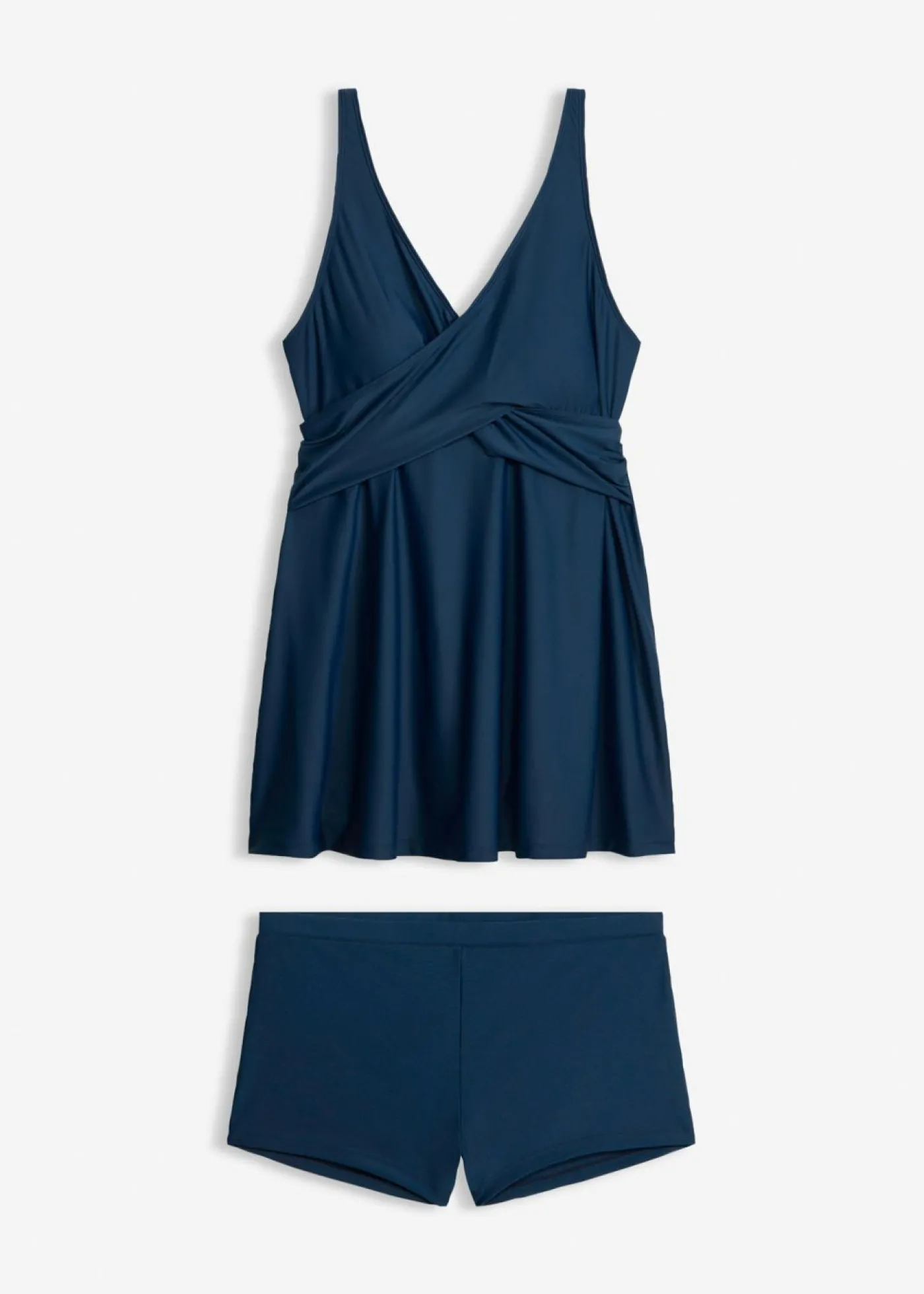 bonprix bonprix Tankini largo (2 piezas) con escote en V Azul almirante Hot