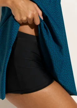 bonprix bonprix Tankini largo (2 piezas) de dobladillo irregular verde mar topos Discount