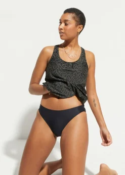 bonprix bonprix Tankini oversize (2 piezas) verde oliva oscuro/negro topos Sale