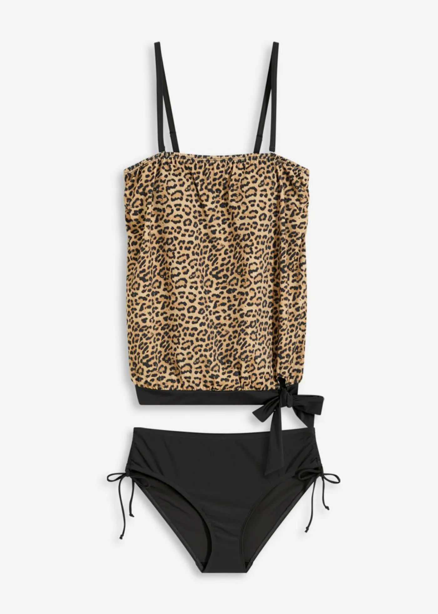 bonprix bonprix Tankini oversize (2 piezas) Beige + gris oscuro Sale