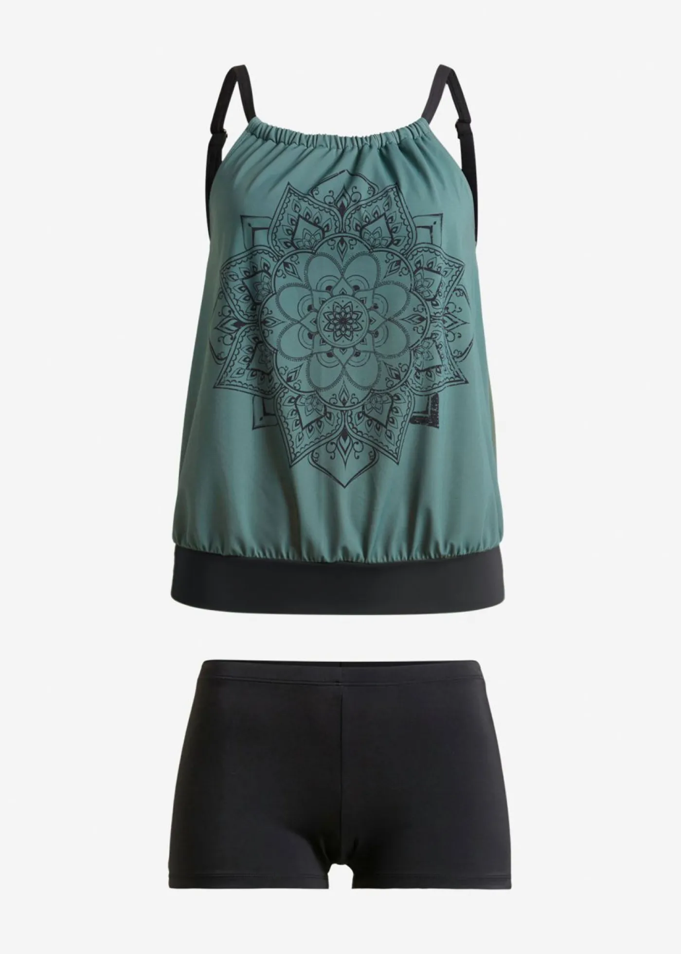 bonprix bonprix Tankini oversize (2 piezas) musgo-negro Clearance