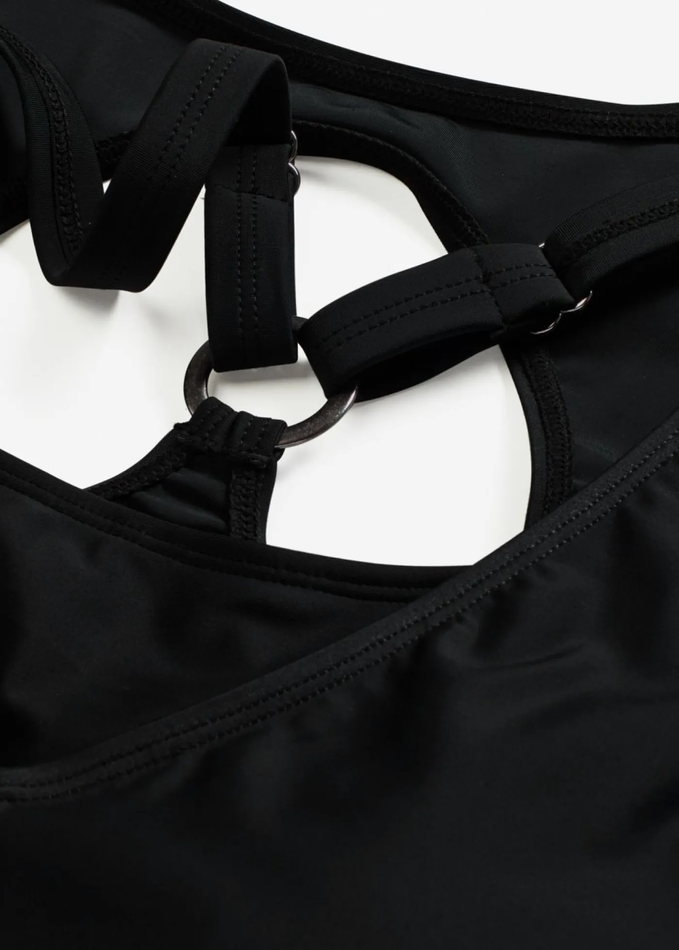 bonprix bonprix Tankini (3 piezas) con top tipo bandeau Negro New