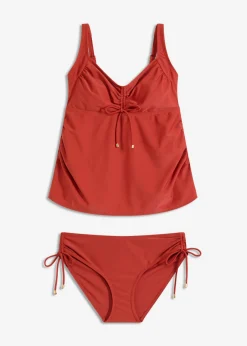 bonprix bonprix Tankini premamá (2 piezas) con cinta para anudar naranja óxido Best
