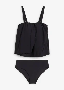 bonprix bonprix Tankini tipo bandeau (2 piezas) Negro Outlet