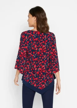 bonprix bonprix Túnica Azul marino / fresa con flores Hot