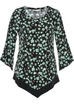 bonprix bonprix Túnica verde pálido / gris claro. con flores Best