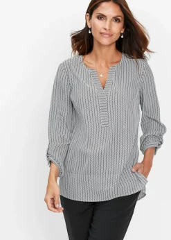 bonprix bonprix Túnica Negro-blanco estampado