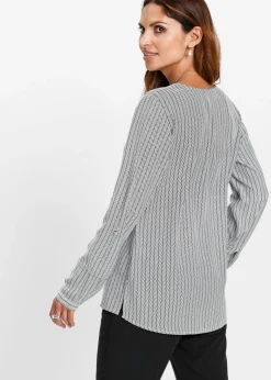 bonprix bonprix Túnica Negro-blanco estampado