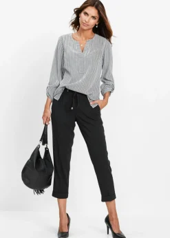 bonprix bonprix Túnica Negro-blanco estampado