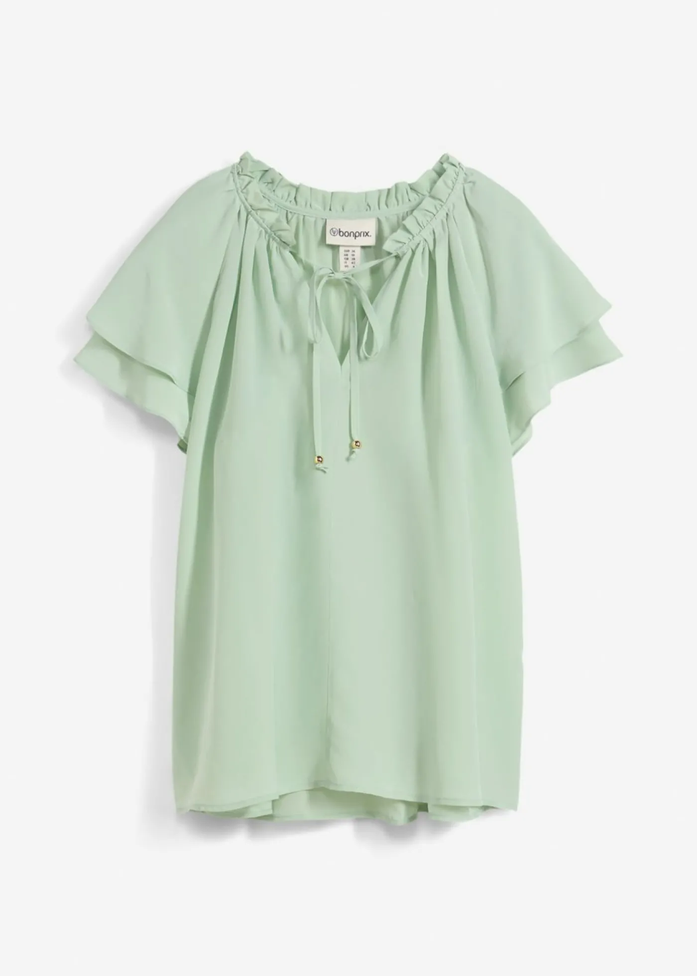 bonprix bonprix Túnica con contenido de seda Verde pastel Clearance