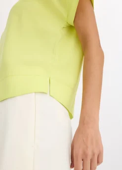 bonprix bonprix Túnica con escote barco Amarillo cítrico