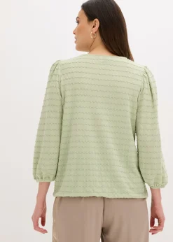 bonprix bonprix Túnica con estructura verde pálido Outlet