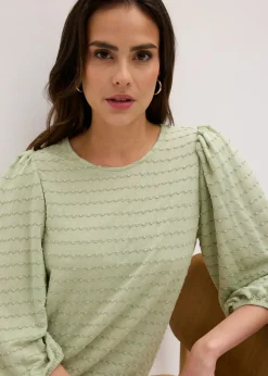 bonprix bonprix Túnica con estructura verde pálido Outlet