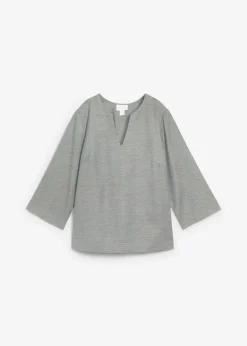 bonprix bonprix Túnica con lana Gris jaspeado Outlet