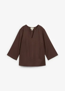 bonprix bonprix Túnica con lana Marrón oscuro Online