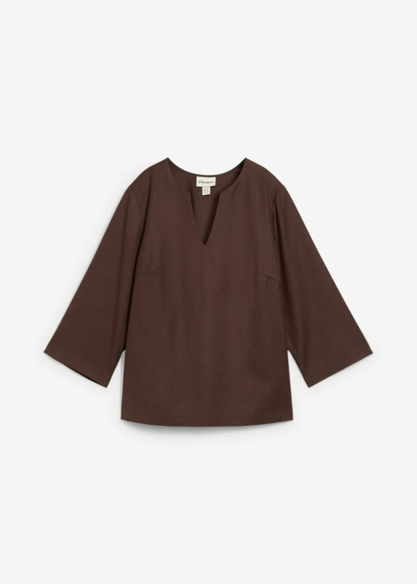 bonprix bonprix Túnica con lana Marrón oscuro Online
