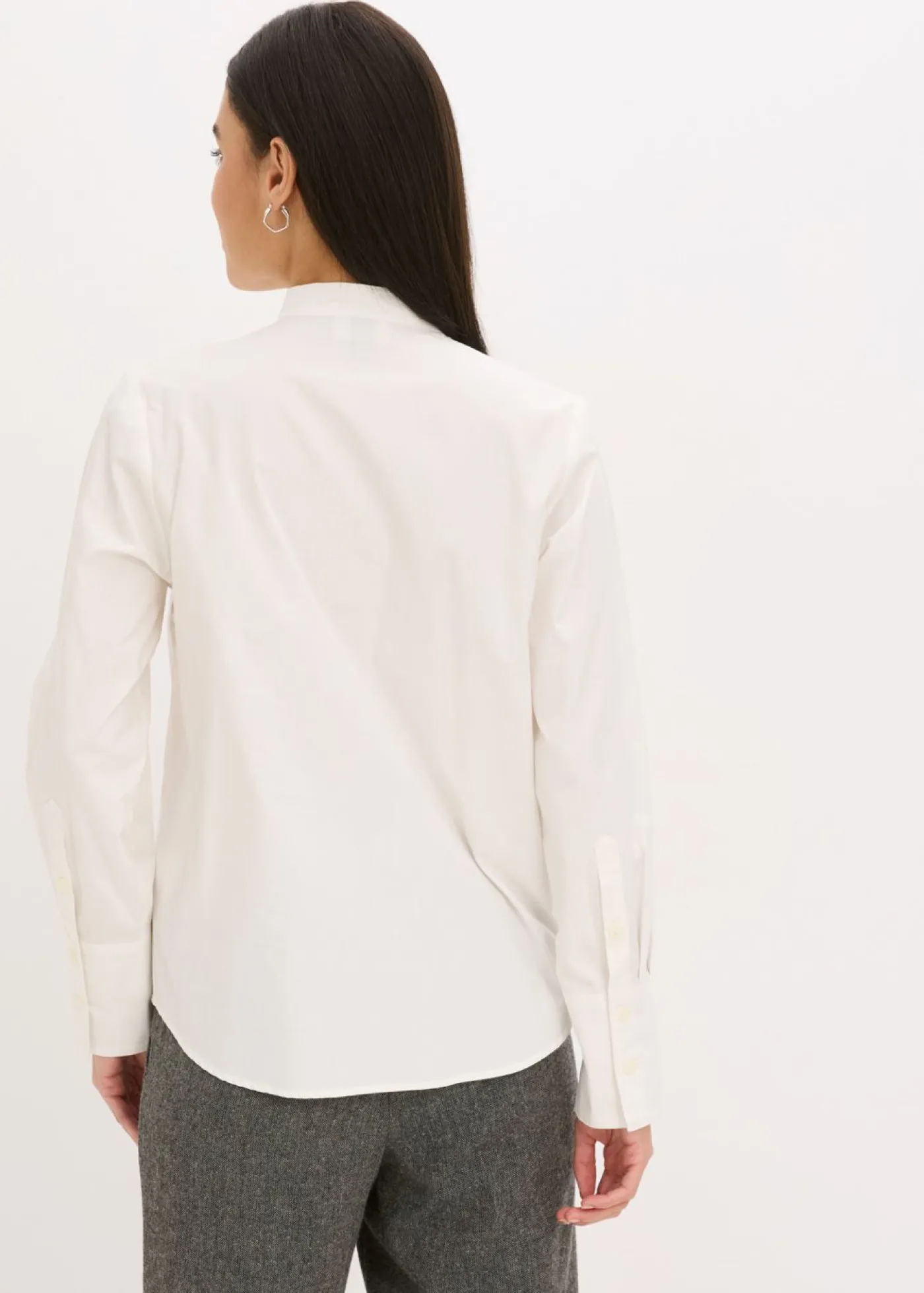 bonprix bonprix Túnica con lentejuelas Blanco lana Outlet