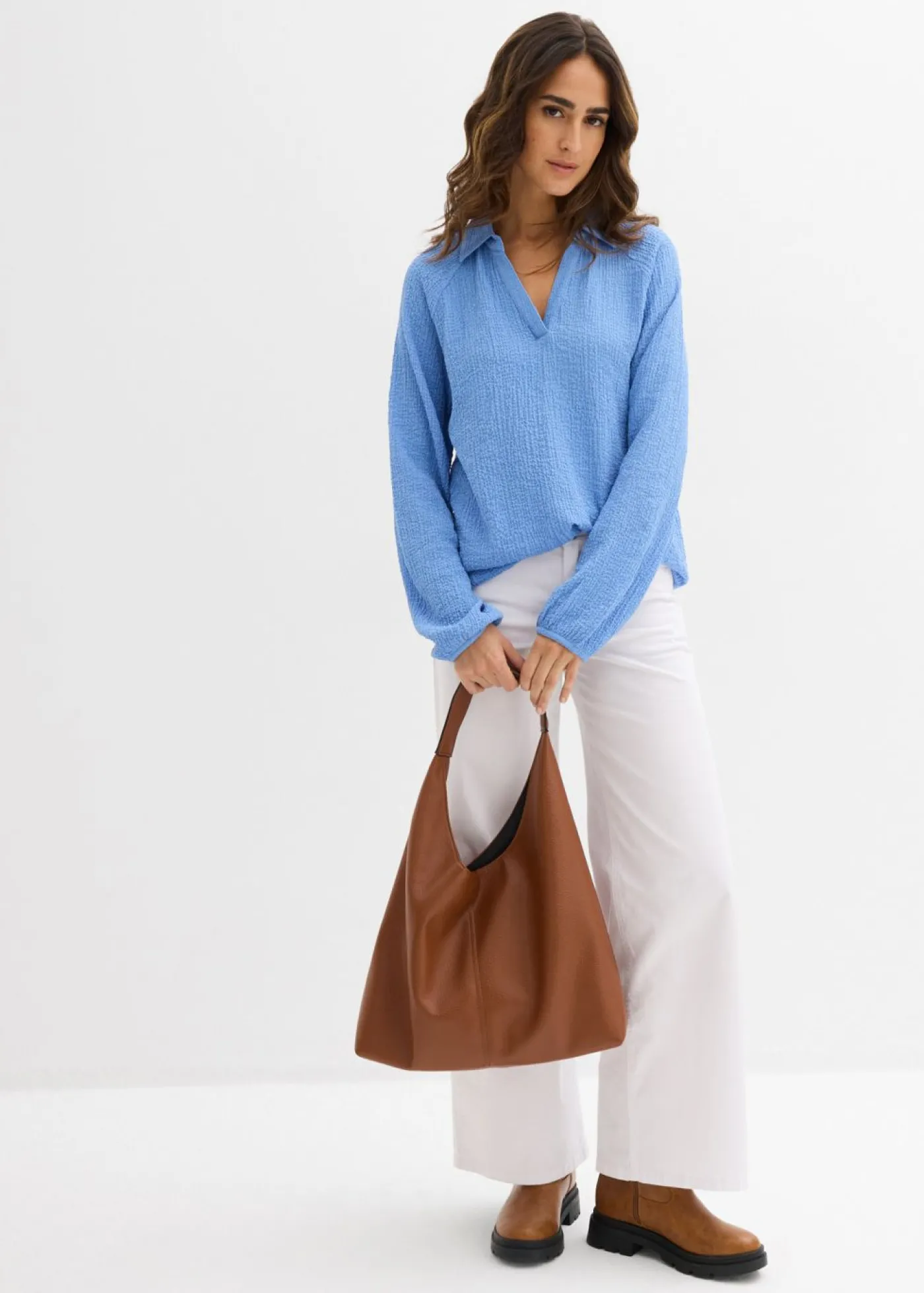 bonprix bonprix Túnica con viscosa azul provenzal Hot