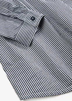 bonprix bonprix Túnica de algodón azul marino-blanco con rayas