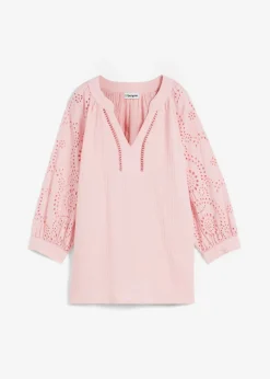 bonprix bonprix Túnica de muselina ligera rosa apagado Hot