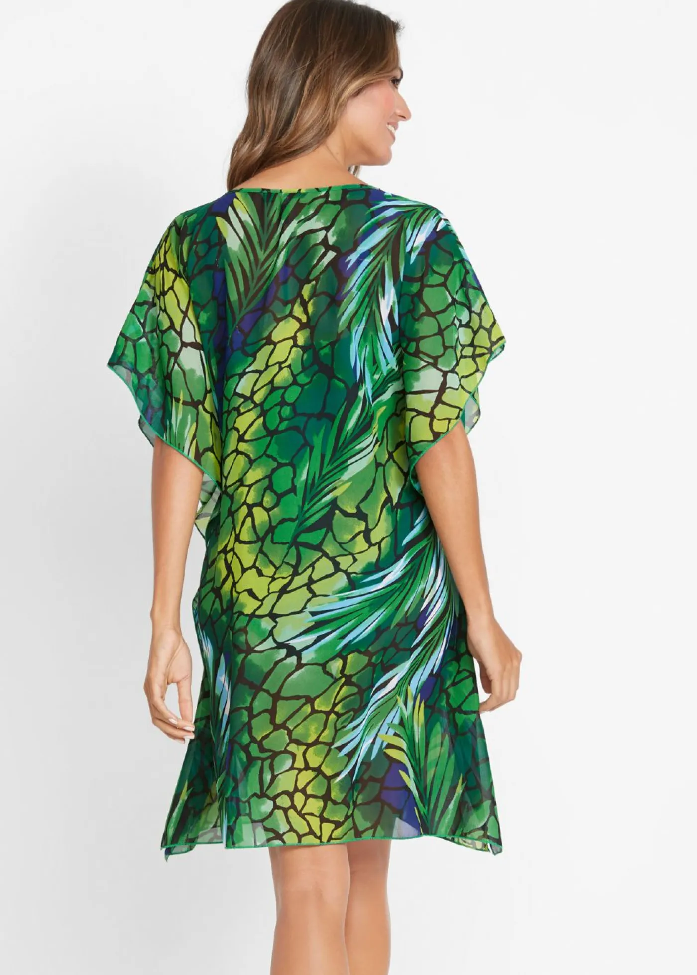 bonprix bonprix Túnica de playa. piel de serpiente verde Clearance