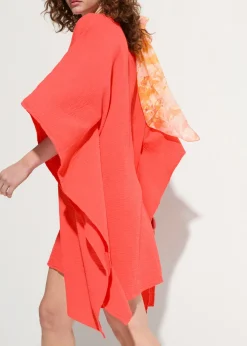 bonprix bonprix Túnica de playa de muselina vaporosa Rojo Online