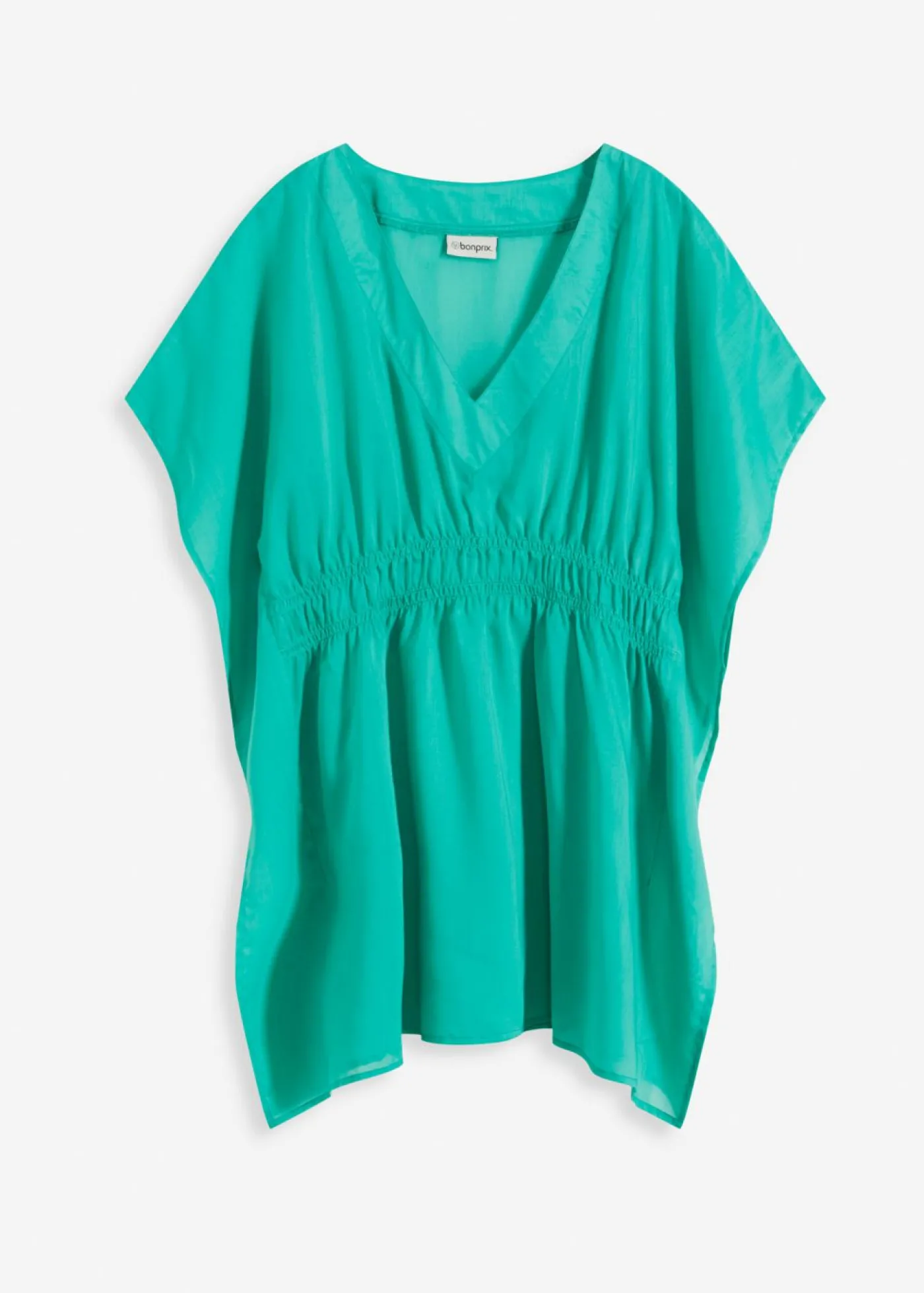 bonprix bonprix Túnica de playa transparente con escote en V turquesa New