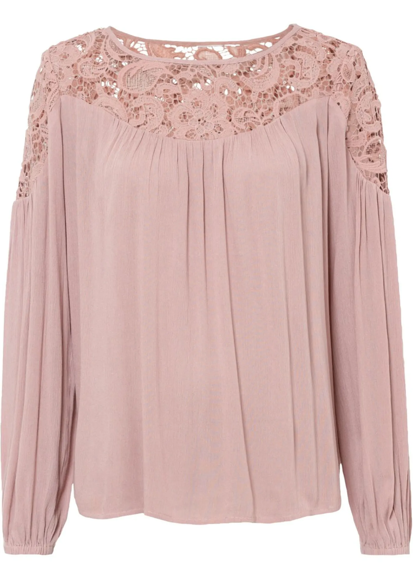 bonprix bonprix Túnica de viscosa fluida Rosa palo