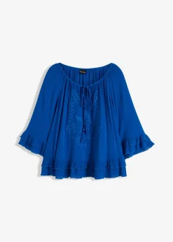 bonprix bonprix Túnica de viscosa suave Azul ártico Best