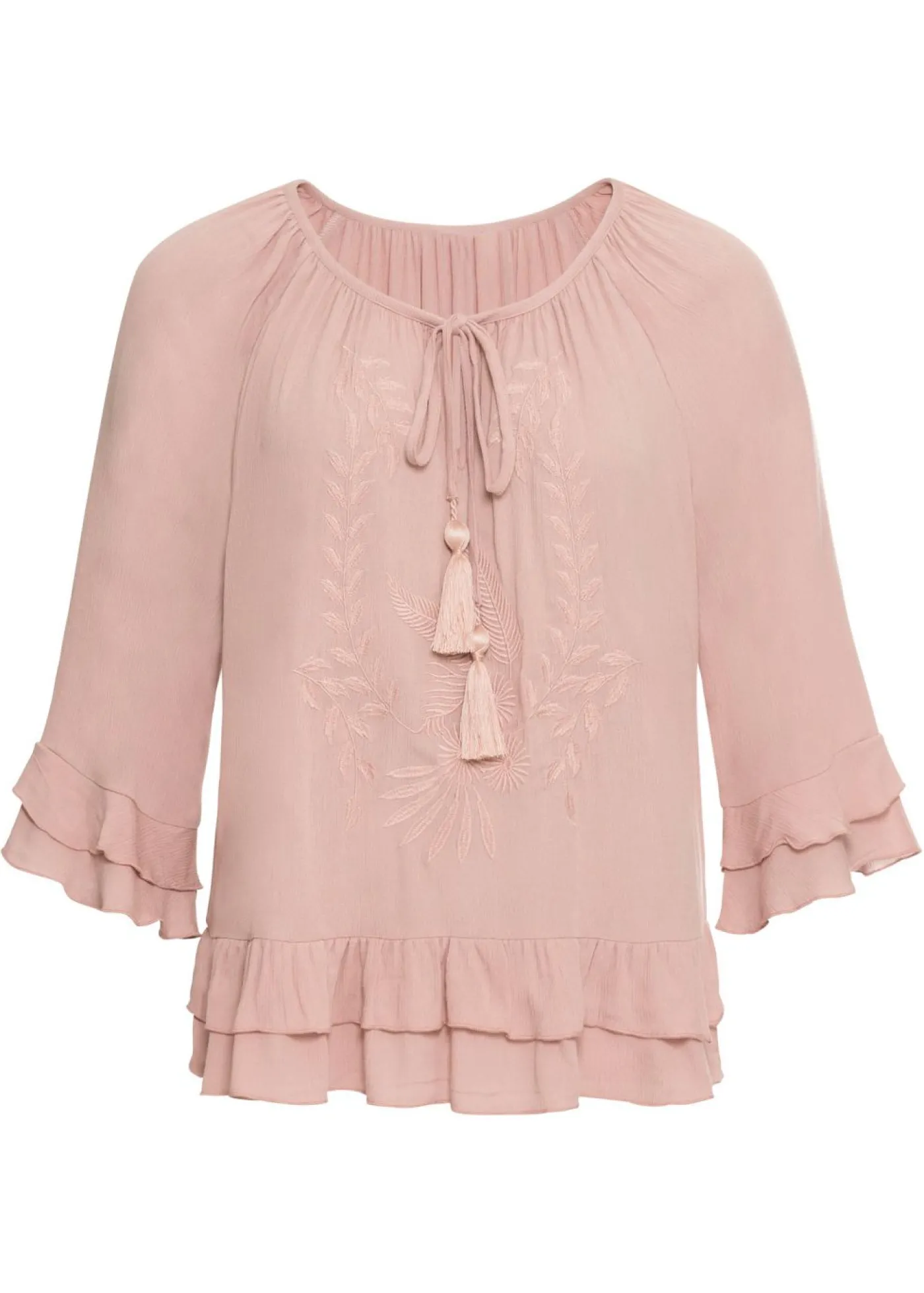 bonprix bonprix Túnica de viscosa suave rosa pálido Online
