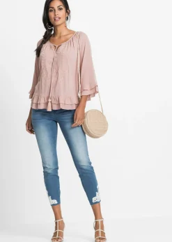 bonprix bonprix Túnica de viscosa suave rosa pálido Online