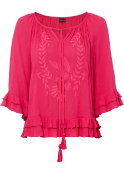 bonprix bonprix Túnica de viscosa suave Pink lady