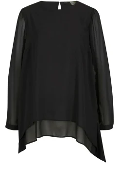 bonprix bonprix Túnica larga asimétrica Negro Clearance