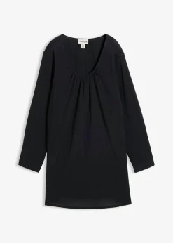 bonprix bonprix Túnica larga de algodón Negro