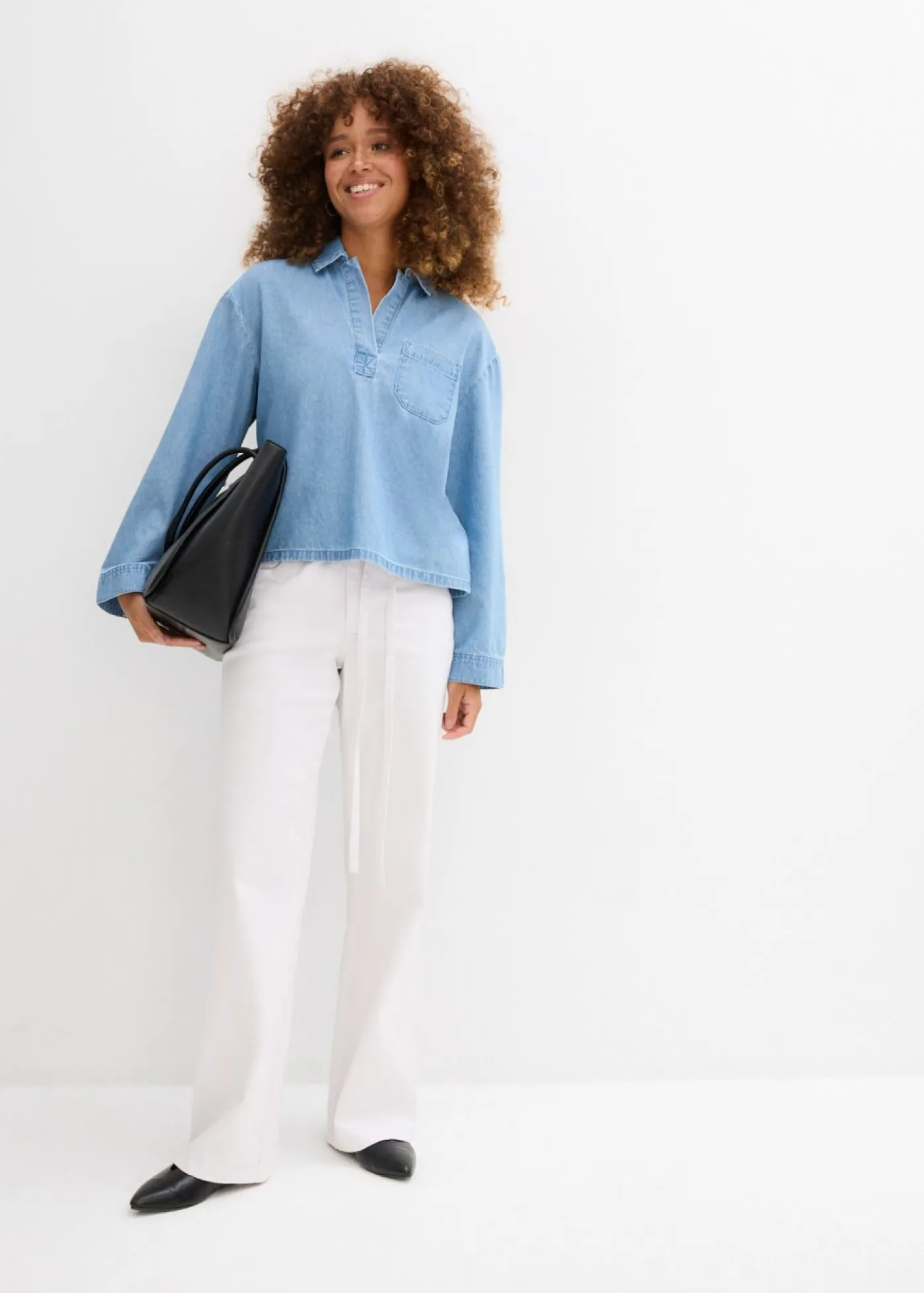 bonprix bonprix Túnica vaquera Denim hielo Online