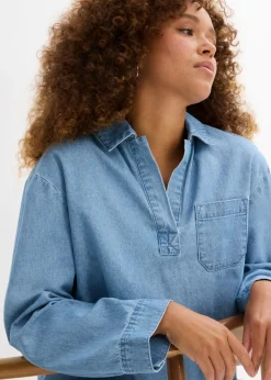 bonprix bonprix Túnica vaquera Denim hielo Online