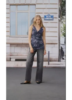 bonprix bonprix Top antracita con flores