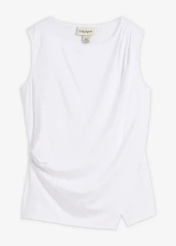 bonprix bonprix Top asimétrico Blanco Discount