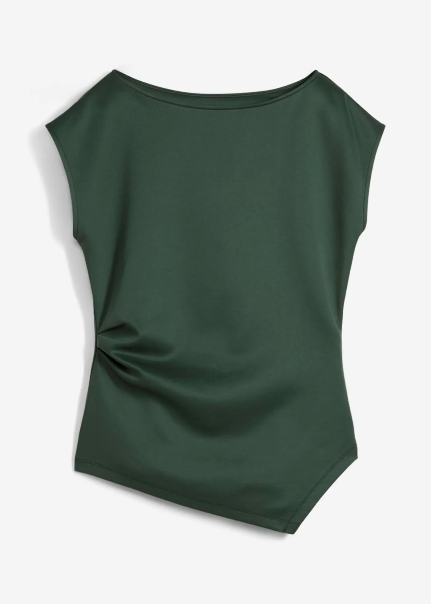 bonprix bonprix Top asimétrico de cómodo tejido de neopreno verde sombra Hot