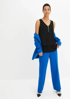 bonprix bonprix Top con cremallera Negro Hot