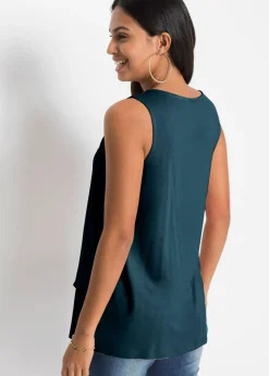 bonprix bonprix Top con cremallera Petróleo azul Outlet